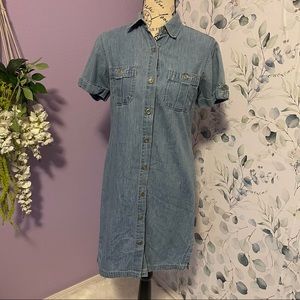 Button Jean Dress // Jacket